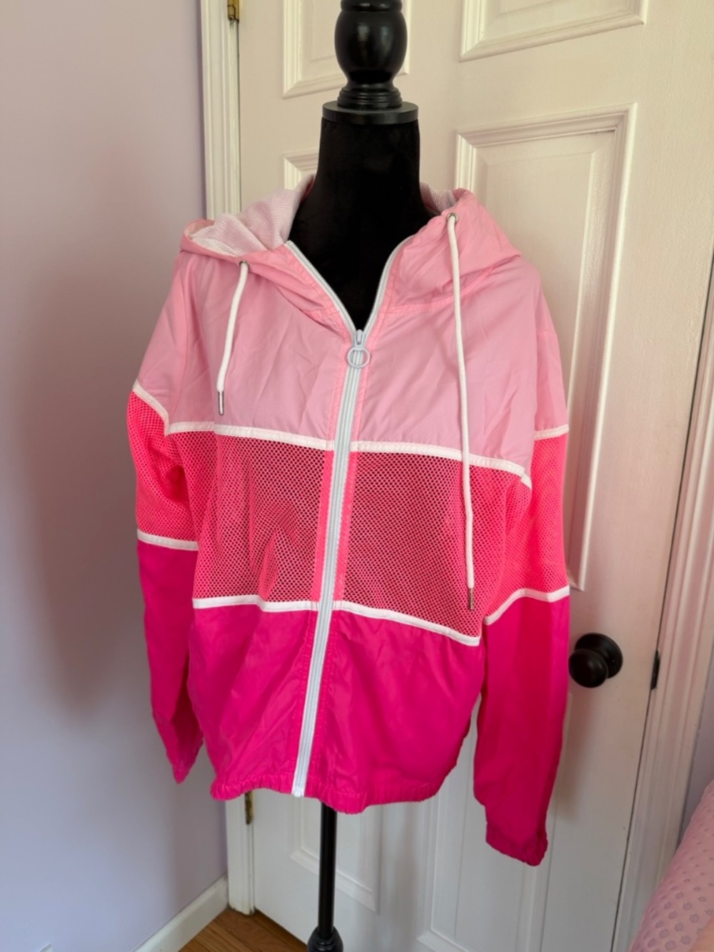 Pink Windbreaker Jacket